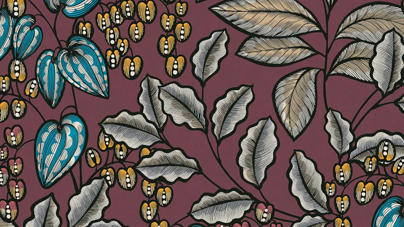 Vliestapete Floral Impression Blumen & Natur Retro Rot 546