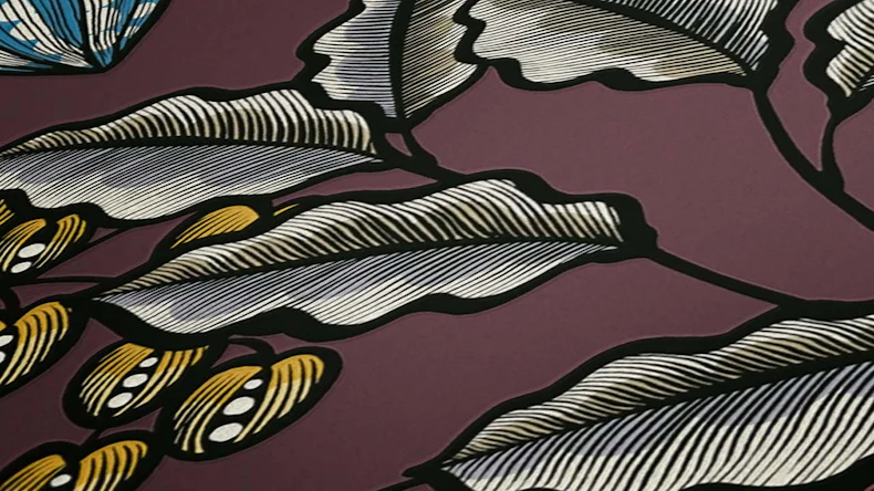 Vliestapete Floral Impression Blumen & Natur Retro Rot 546