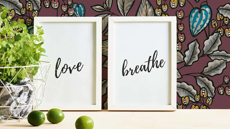 Vliestapete Floral Impression Blumen & Natur Retro Rot 546