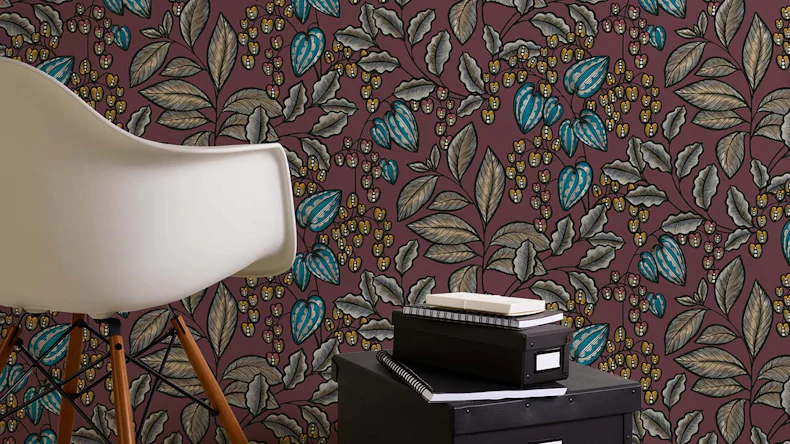 Vliestapete Floral Impression Blumen & Natur Retro Rot 546