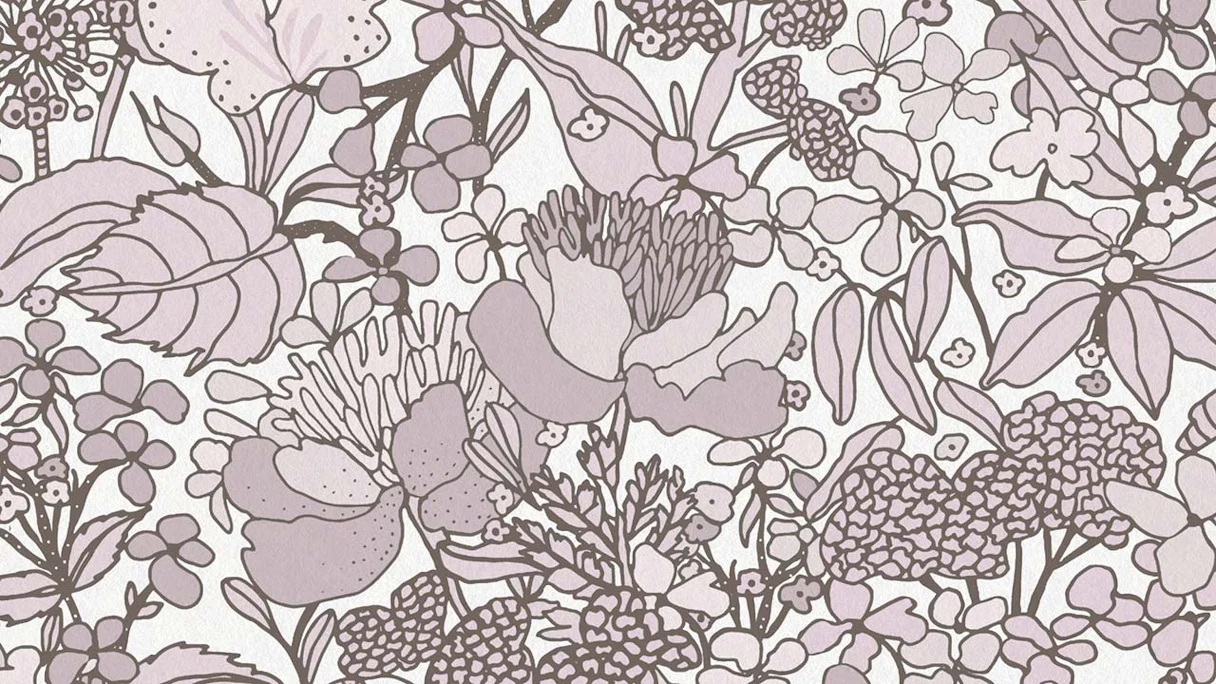 Vliestapete Floral Impression Blumen & Natur Retro Creme 565