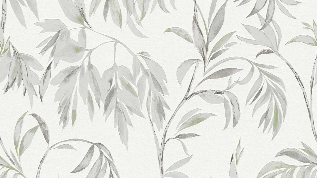 Vinyl wallpaper attractive flowers & nature modern grey 303