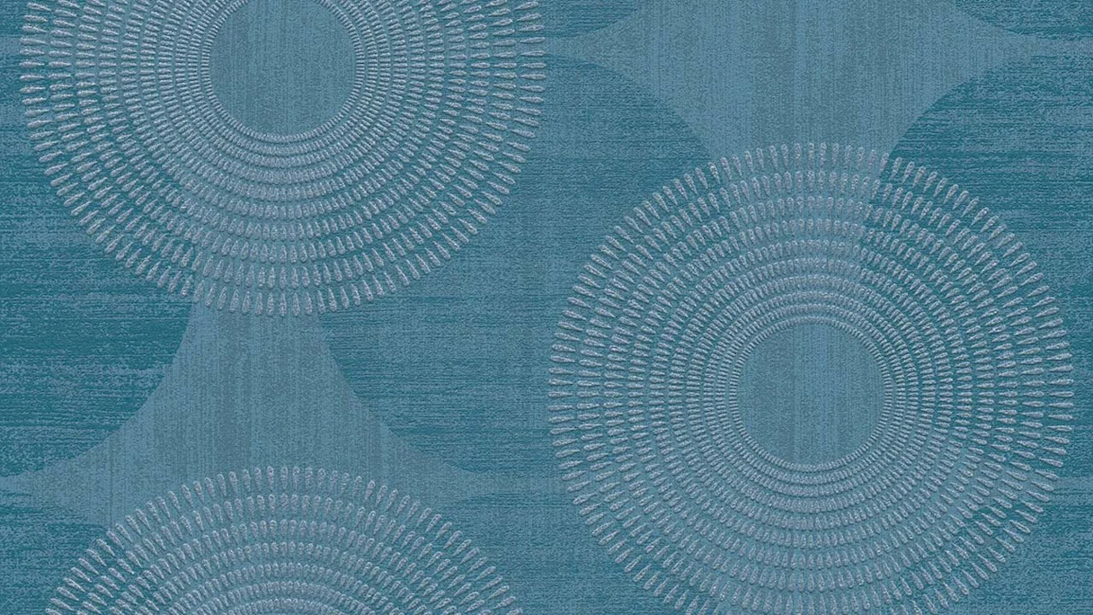 Vinyl wallpaper attractive dots retro blue 325