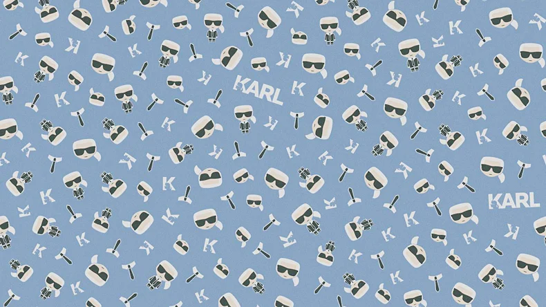 Carta da parati Karl Lagerfeld immagini Blu moderno 431