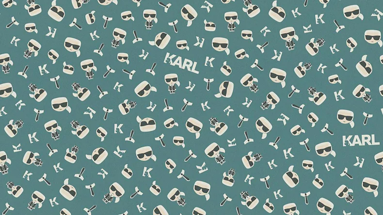 Carta da parati Karl Lagerfeld immagini moderne nero 436