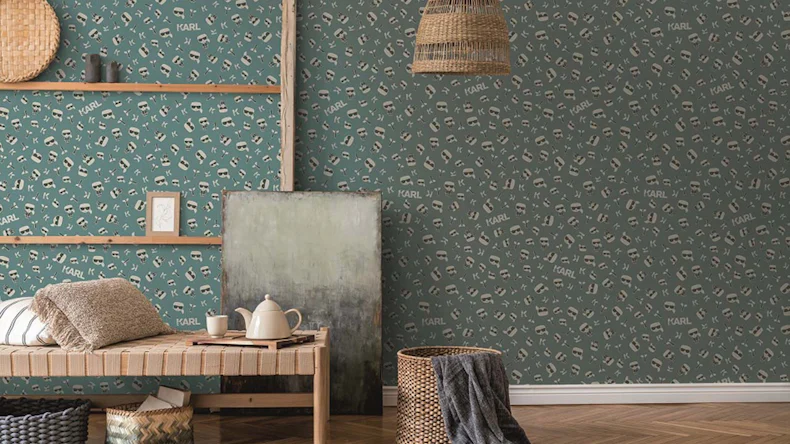 Carta da parati Karl Lagerfeld immagini moderne nero 436