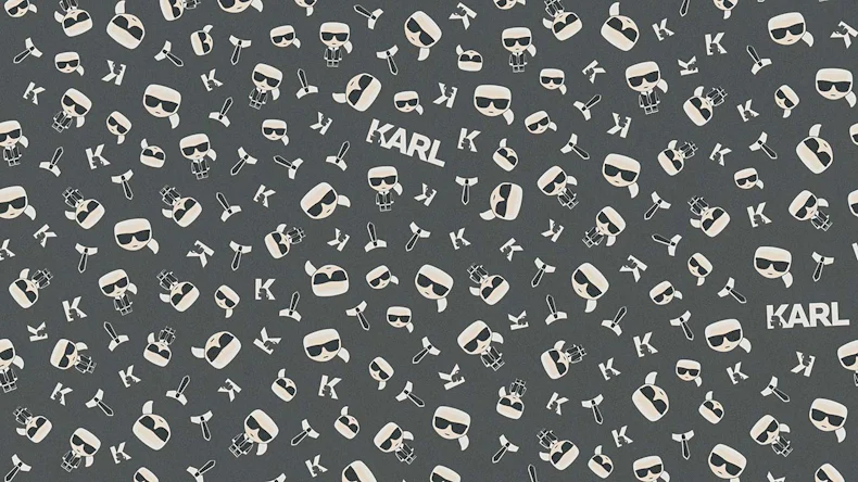 Carta da parati Karl Lagerfeld immagini moderne beige 437