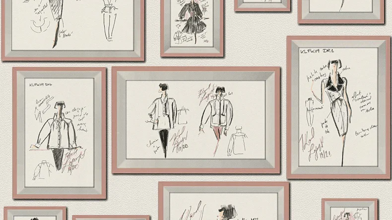 Carta da parati Karl Lagerfeld immagini moderne bianco 464