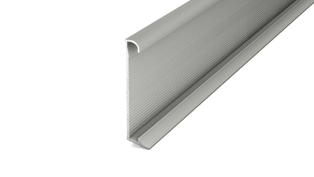 Plinthe en aluminium Prinz / plinthe pour revêtements design titane 270 cm