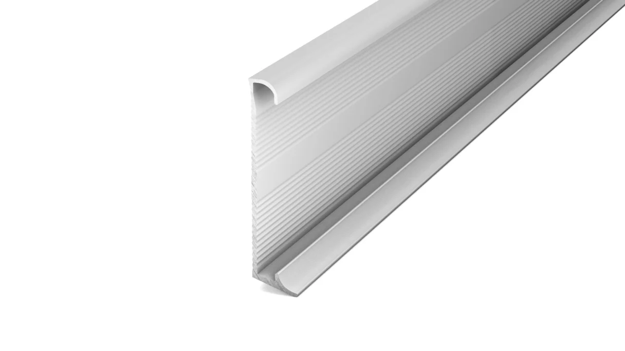 Prinz aluminium skirting board / baseboard for design coverings silver 270 cm