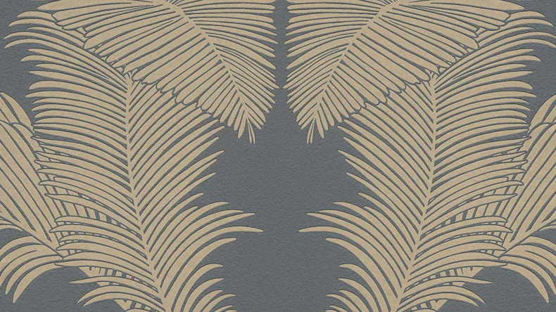 Vinyltapete Trendwall 2 Blumen & Natur Vintage Gold 593