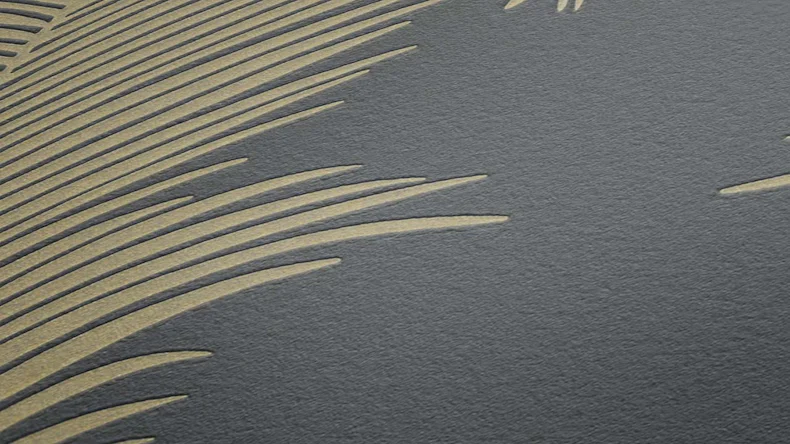 Vinyltapete Trendwall 2 Blumen & Natur Vintage Gold 593