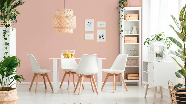 Vinyltapete Trendwall 2 Uni Klassisch Rosa 757