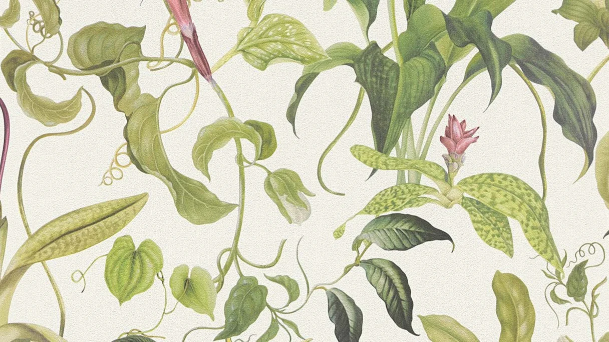 Vinyl Wallpaper Michalsky 4 Change is good Flowers & Nature Vintage Green 881