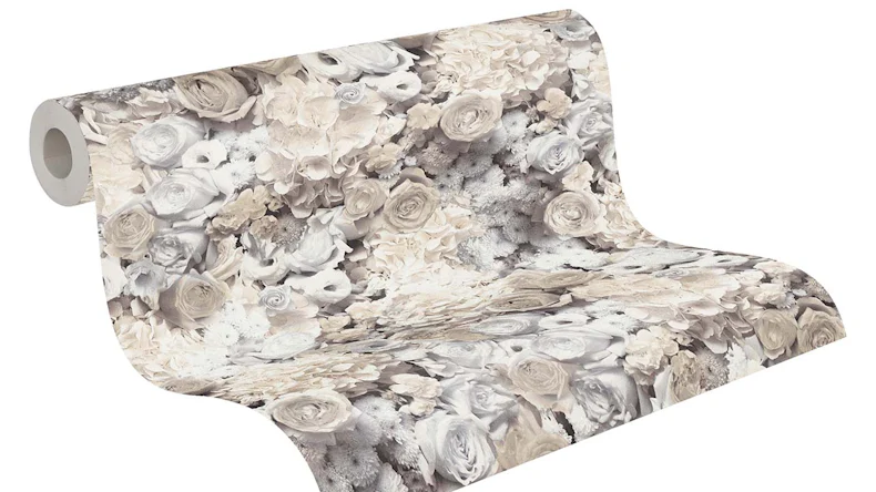 Vinyltapete Trendwall 2 Blumen & Natur Modern Grau 83