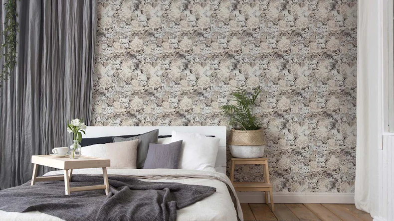 Vinyltapete Trendwall 2 Blumen & Natur Modern Grau 83