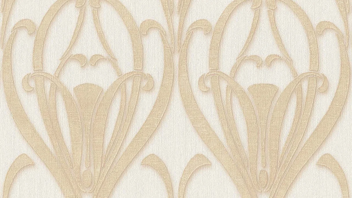 Vinyl wallpaper Mata Hari ornaments baroque gold 911