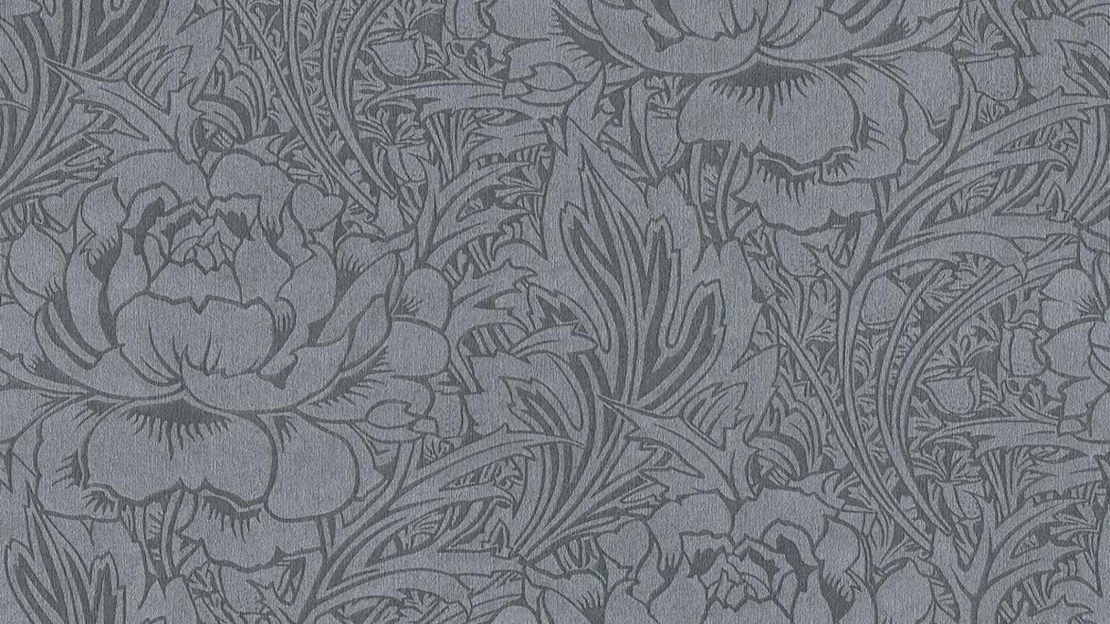 Vinyltapete Mata Hari Blumen & Natur Retro Anthrazit 924