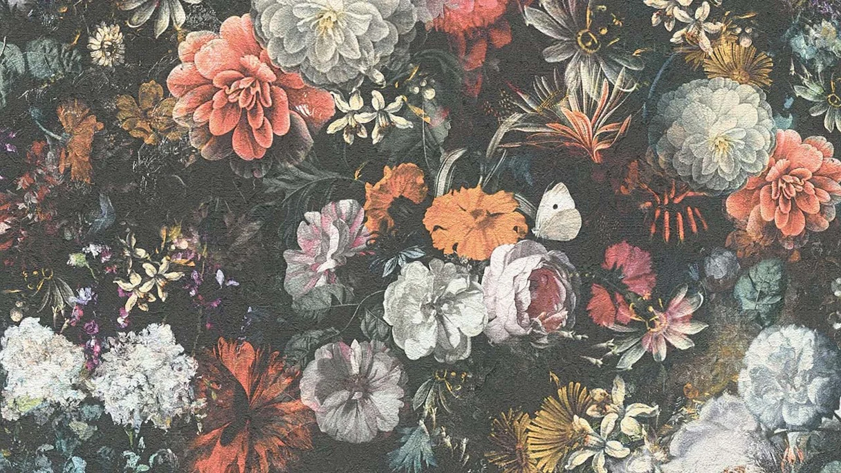 Vinyl Wallpaper Mata Hari Flowers & Nature Vintage Coloured 951