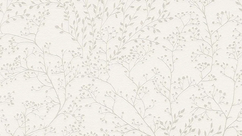 Vinyltapete Trendwall 2 Blumen & Natur Klassisch Weiß 1