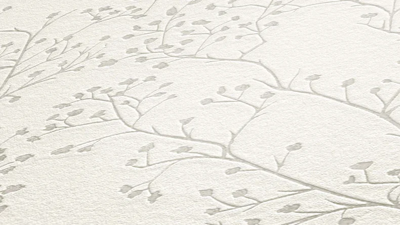 Vinyltapete Trendwall 2 Blumen & Natur Klassisch Weiß 1