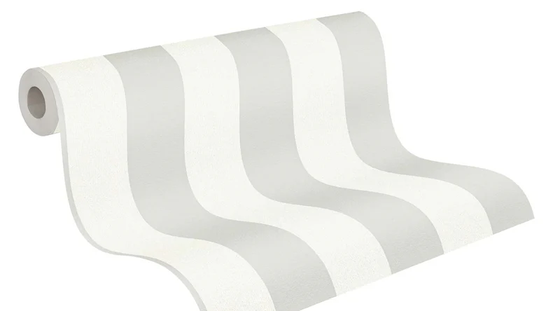 Vinyltapete Trendwall 2 Streifen Klassisch Grau 12