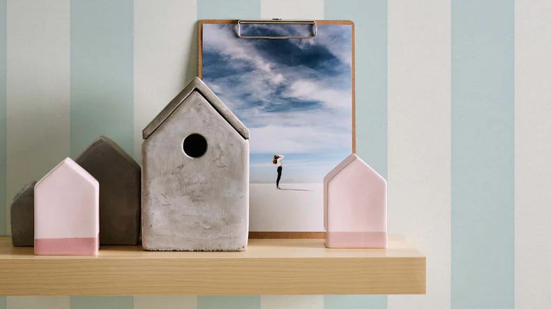 Vinyltapete Trendwall 2 Streifen Klassisch Türkis 14