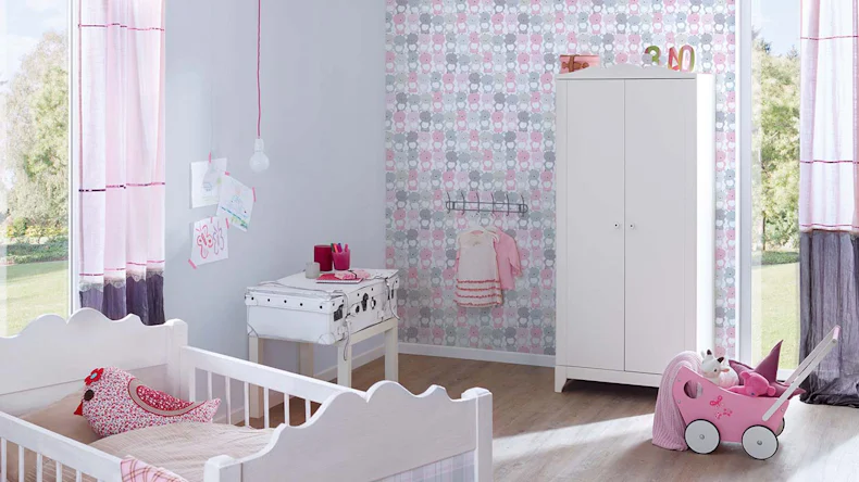 Vliestapete Little Love Streifen Klassisch Rosa 224