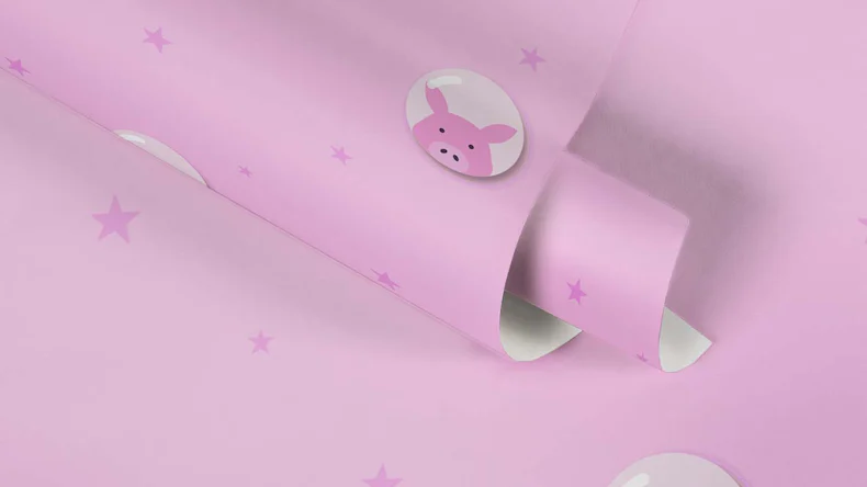 Vliestapete Little Love Bilder Kinder Rosa 432