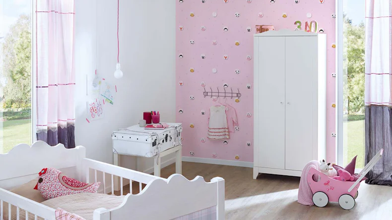 Vliestapete Little Love Bilder Kinder Rosa 432