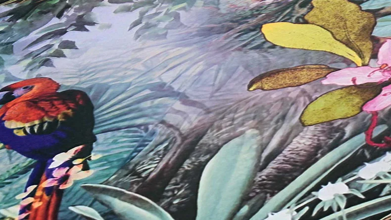 Vliestapete Dream Flowery Blumen & Natur Retro Grün 791