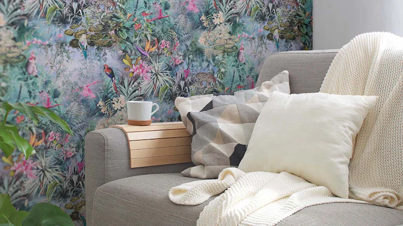 Vliestapete Dream Flowery Blumen & Natur Retro Grün 791