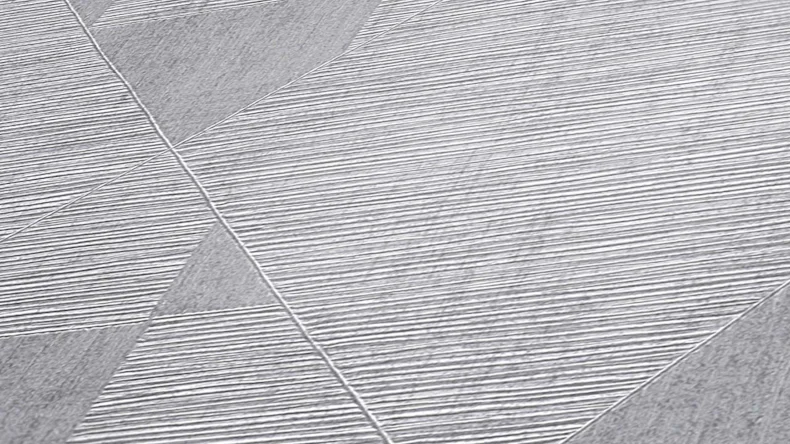 Papier peint vinyle Titanium 3 bandes Classique argenté 961