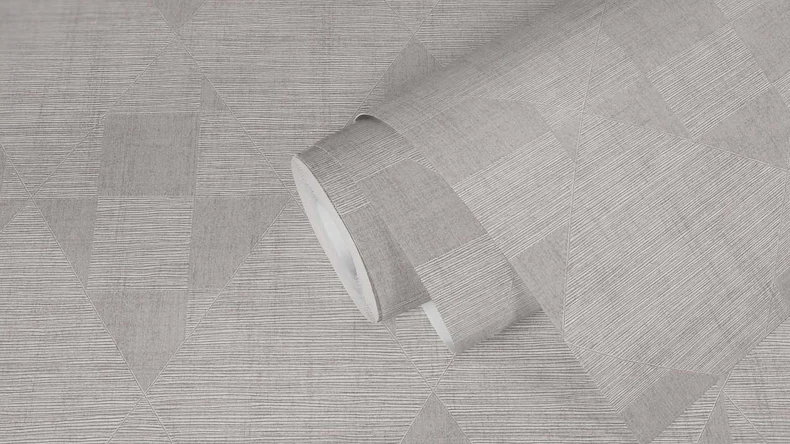 Vinyltapete Titanium 3 Streifen Klassisch Grau 965