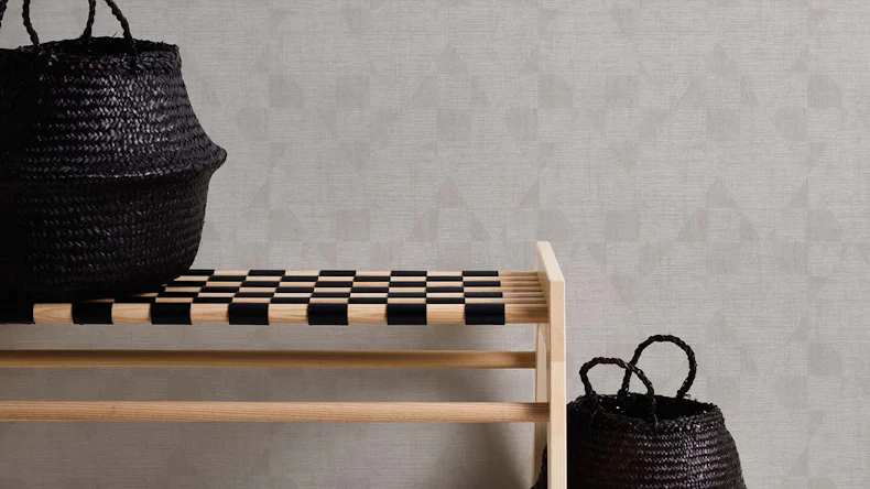 Vinyltapete Titanium 3 Streifen Klassisch Grau 965