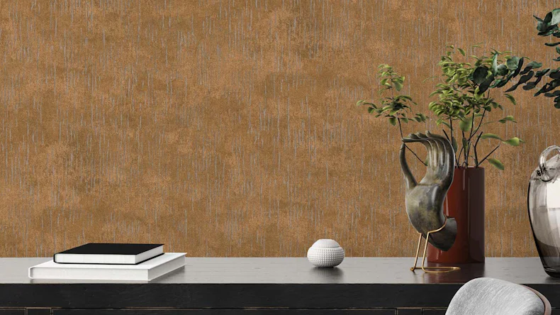 Vinyltapete Titanium 3 Uni Klassisch Kupfer 994