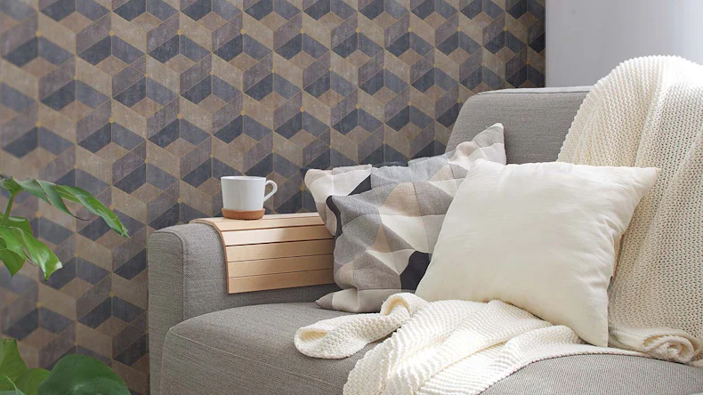 Vinyltapete Titanium 3 Streifen Klassisch Beige 22