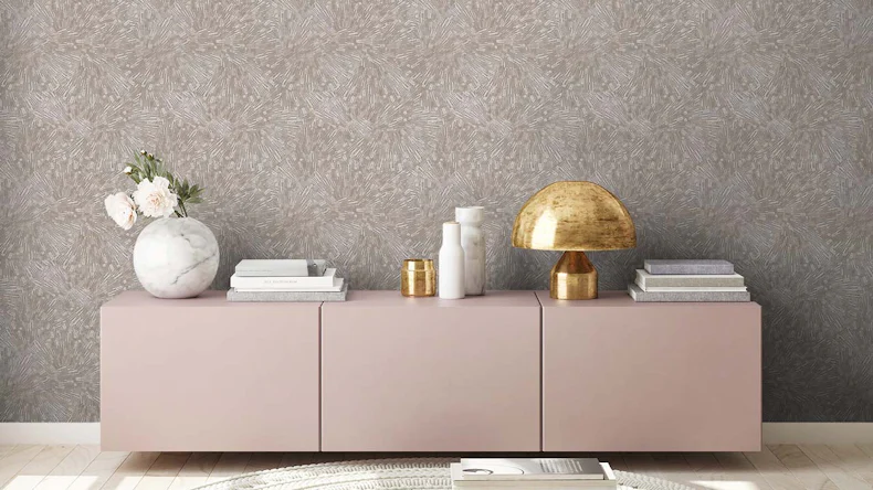 Vinyltapete Titanium 3 Streifen Klassisch Beige 33