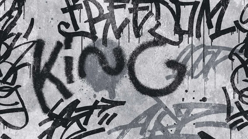 Vinyltapete The Wall Bilder Modern Grau 511