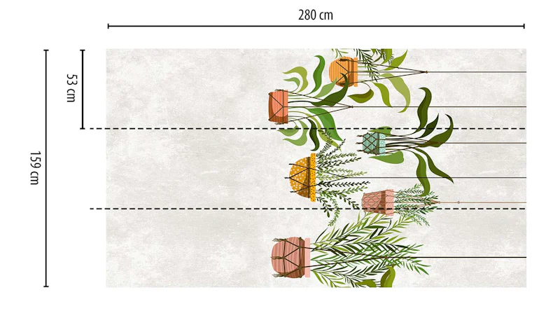 Vinyltapete The Wall Bilder Klassisch Grün 661