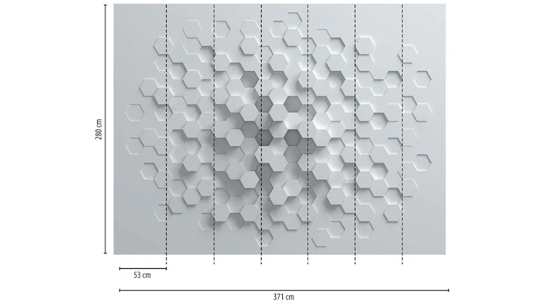 Vinyltapete The Wall Bilder Modern Weiß 901