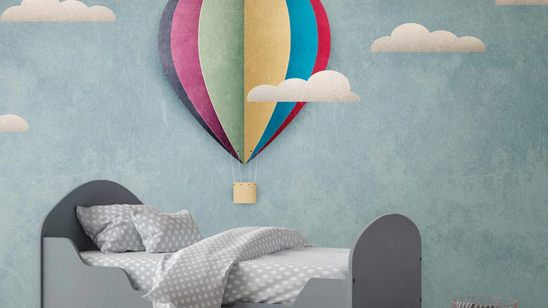 Vinyltapete The Wall Bilder Klassisch Blau 11