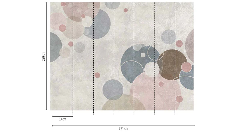 Vinyltapete The Wall Punkte Klassisch Grau 71