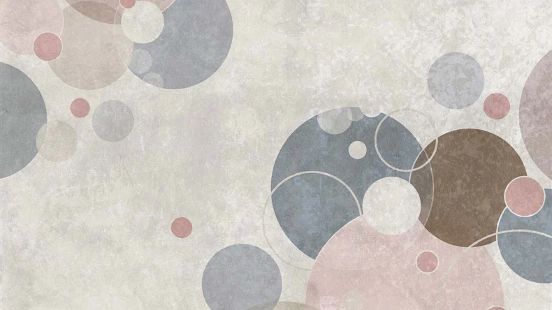 Vinyltapete The Wall Punkte Klassisch Grau 71