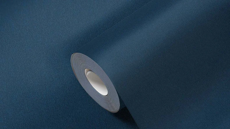 Vliestapete Dream Flowery Uni Klassisch Blau 679