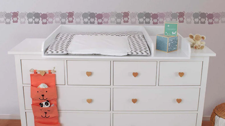 Papiertapete Bordüre (selbstklebend) rosa Modern Kinder Bilder Blumen & Natur Lovely Kids 739