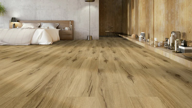 Gerflor Klick Vinyl - Senso Premium Rigid Acoustic Bambi fauve | Isolamento acustico integrato (40441629)