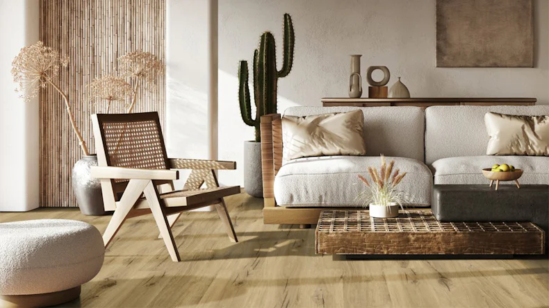 Gerflor Klick Vinyl - Senso Premium Rigid Acoustic Bambi fauve | Isolamento acustico integrato (40441629)