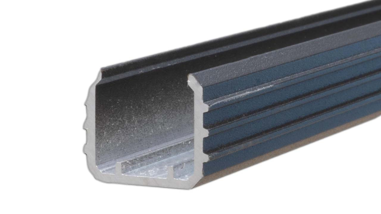 planeo TerraWood - CRAFTED adapter rail anthracite 182 x 1.8 x 2 cm