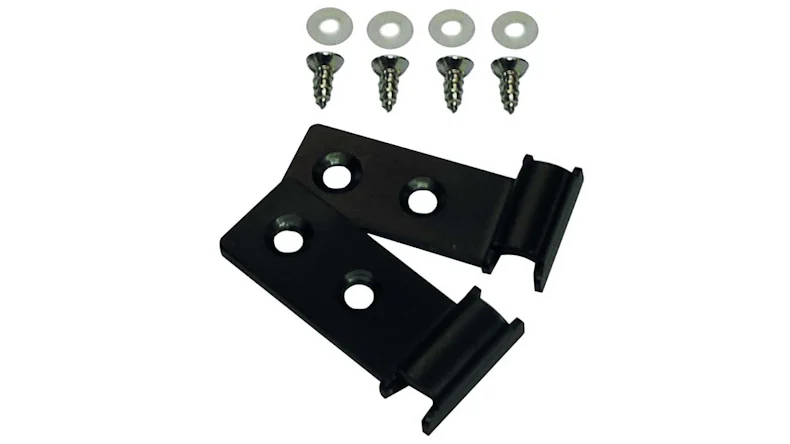 planeo TerraWood - DESIGNO aluminium edging strip clips anthracite